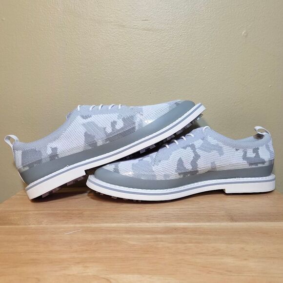 G/Fore Gallivanter Tuxedo Camo Knit Golf Shoes Grey G4MS22EF10 Men's Size 11 - Picture 4 of 7